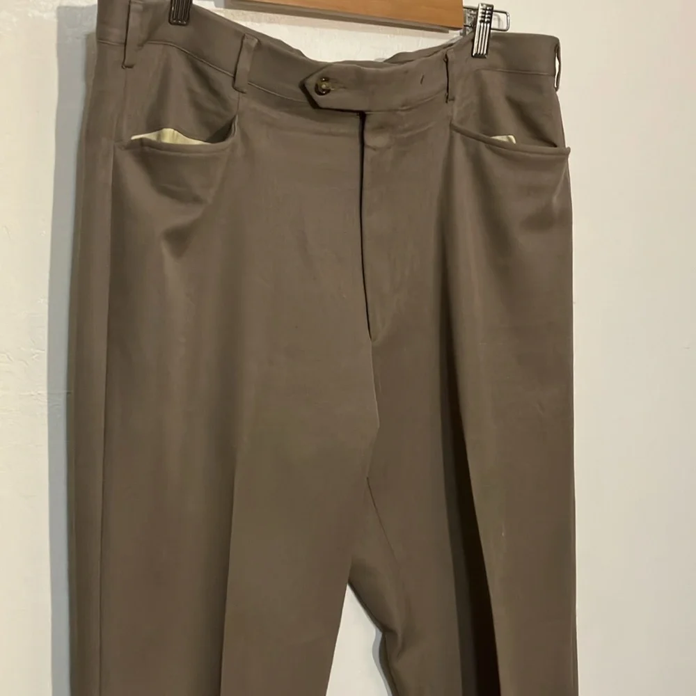 Sansabelt Classic top western pocket flat front polyester blend men’s pant